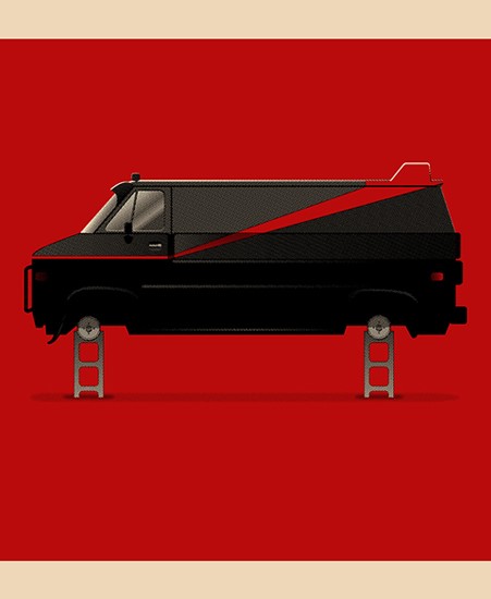 Image of "A-TEAM JACKED!" by Barry Blankenship- Screen Print (16"x20")