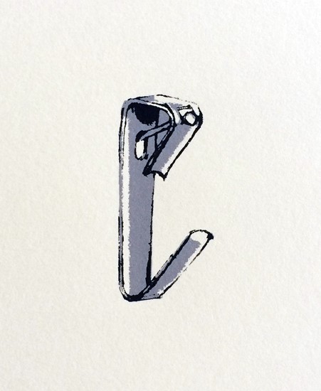 Image of "CHOKING HAZARD" by Chad Lundberg- Screen Print (6"x6")