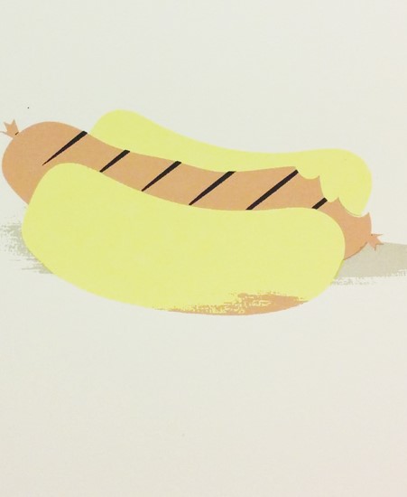 Image of "HOT DOG" by Ellis Latham-Brown - Screen Print (6.5"x7.5")
