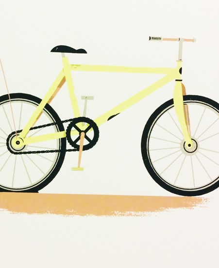 Image of "BIKE" by Ellis Latham-Brown - Screen Print (9"x10.5")