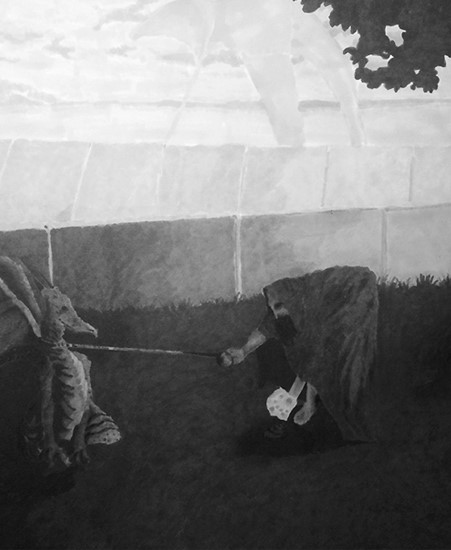 Image of "DOWN AT THE PARK" by Klint Flentge, Original (11"x14")