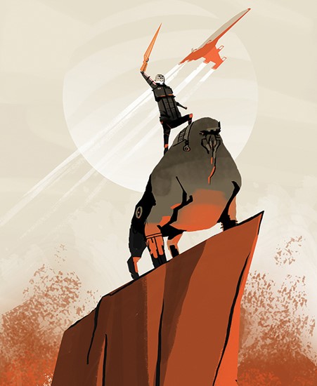 Image of "RENEGADE ACTION" by Andy Helms, Print (13" x 19")