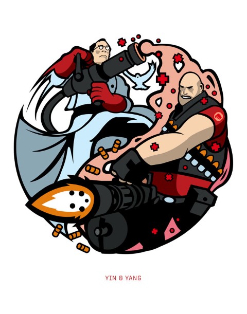 Image of "YIN AND YANG" by Samuel "Sho" Ho, Print (11" x 14")