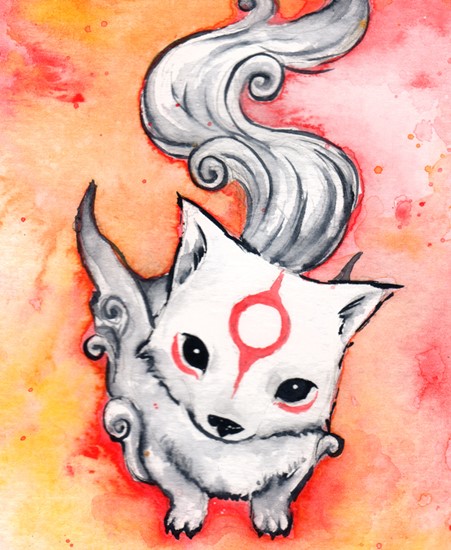 Image of "TWO CHIBITERASUS...1:2" by Braden Duncan, Original/Print (4" x 6") SOLD