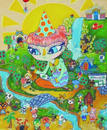 Image of "HOME AWAY FROM HOME" by Rhodora Jacob, Original/Print (18" x 24")
