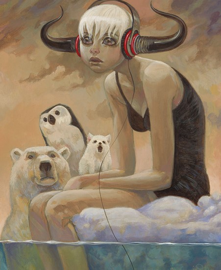 Image of "ICE CAPPED" by Aaron Jasinski, Original/Print (11" x 14")