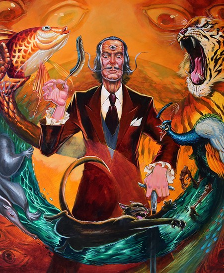 Image of "THE ENLIGHTENMENT OF DALI" by Augie Pagan, Original (24" x 24")