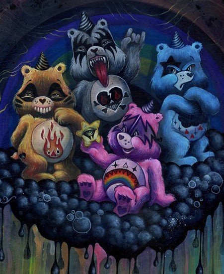 Image of "DON'T CARE BEARS" by Phresha, Originals/Prints (12" x 12")