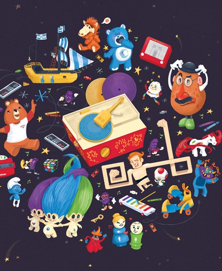 Image of "MY FAVOURITE TOYS" by Michelle Ouellette, Paper (12" x 12")
