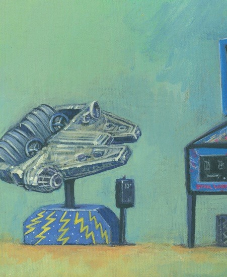 Image of "Arcade 1979" by Christian Slade- Canvas (9" x 12")
