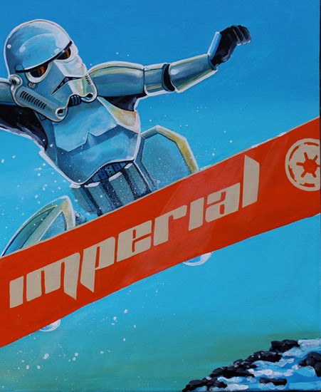Image of "SNOWTROOPER" by Mike Bell- Original (24" x 30")