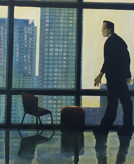 Image of "DESOLATE STRANGER" by Mike Bell- Original (20" x 20")