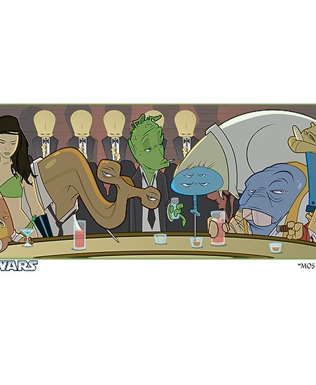 Image of "Mos Eisley Wise Guys" by Sam Fout- Paper (13" x 19")