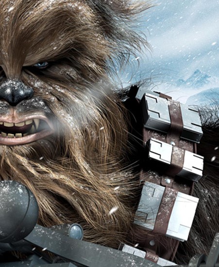 Image of "Chewbacca Hoth Encounter" by Chris Wahl- Canvas (16" x 24")
