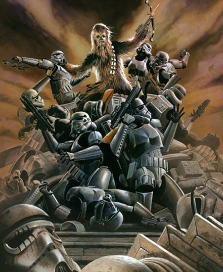 Image of "Wookiee Rage" by Brian Rood- Canvas (18" x 24")