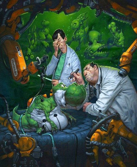Image of "The Yoshi Tank" by Jim Murray- Paper (12" x 18") 