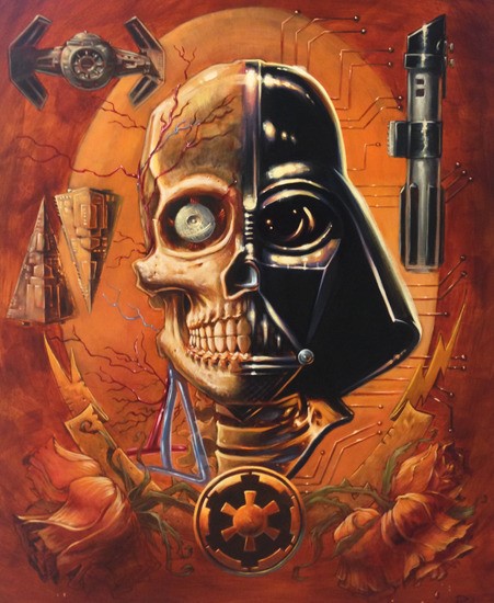 Image of "Vader's Anatomy" by Augie Pagan- Original (16" x 20") 