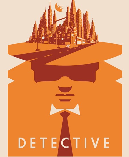 Image of "Detective" by Barry Blankenship- Screenprint (12.5" x 19") 