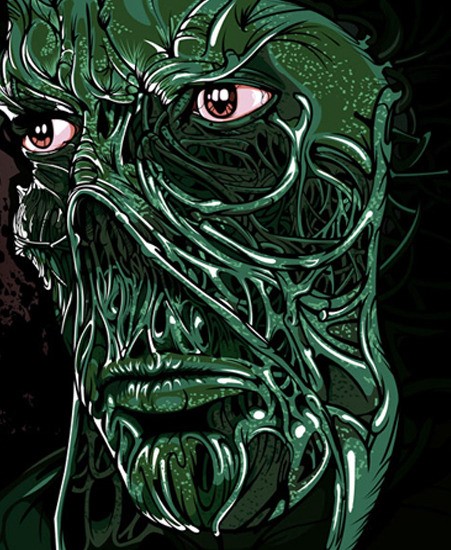Image of "Swamp Thing" by Samuel Ho- Paper (12" x 16") 