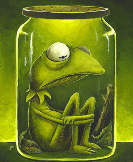 Image of "It's Not Easy" by Justin Hillgrove- Original/Print