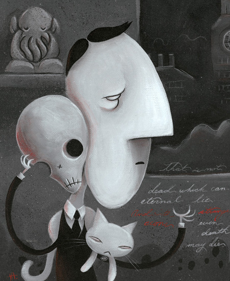 Image of "The Call of Cthulhu" by Justin Hillgrove- Set of 2 Canvas
