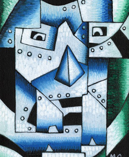 Image of "Dr. Doom Picasso" by Mike Capp- Original/Print