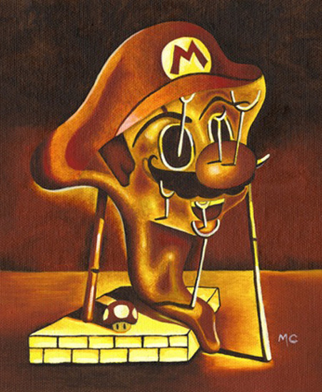 Image of "Mario Soft Portrait" by Mike Capp- Original/Print