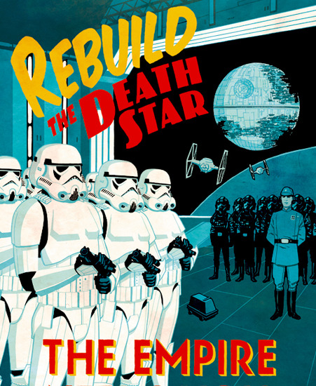 Image of "Rebuild the Death Star" by Cliff Chiang- Paper (13" x 19")
