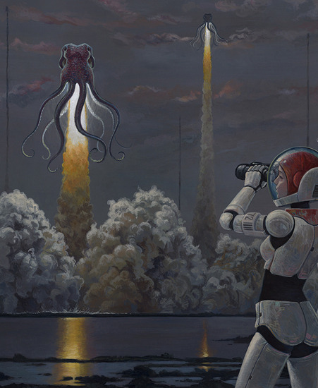 Image of "Roctopi" by Aaron Jasinski- Original (16" x 20") SOLD