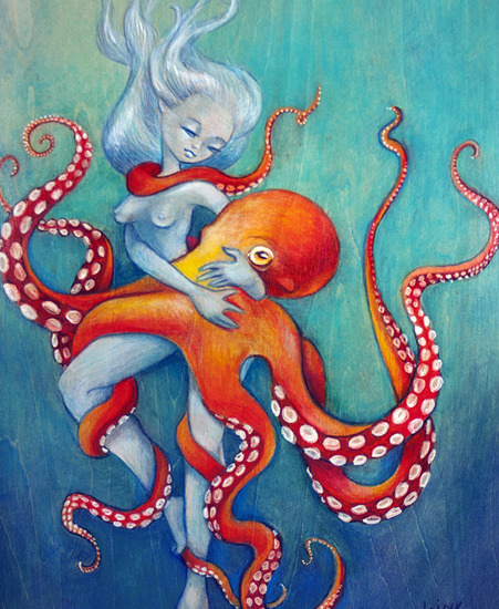 Image of "Embrace" by Daisy Church- Original (16" x 20")