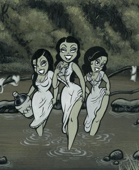 Image of "Sirens" by Shawn Dickinson- Original (11" x 17") SOLD
