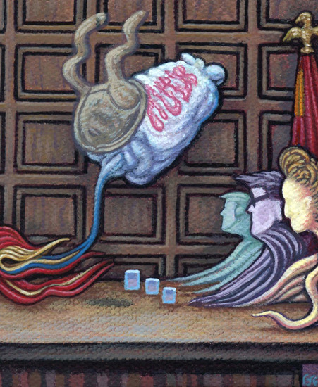 Image of "OK THEN" by Nathan Spoor- Original (4" x 4")