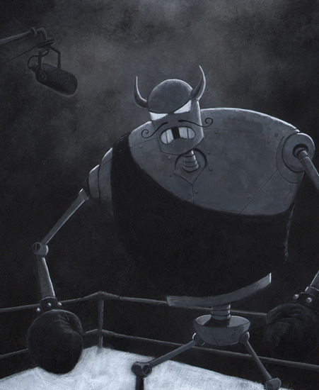Image of "DEVIL ON THE CANVAS!" by Dave Pressler- Original (9" x 12")