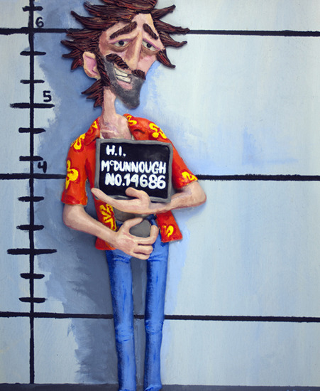 Image of "The Usual Suspect" by Damon O'Keefe- Original (11" x 14")