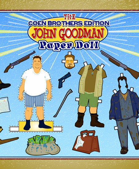 Image of "John Goodman Paper Doll" by John Seuferling- Paper (12" x 18")
