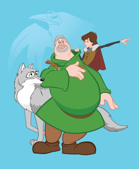 Image of "BRAN AND FRIENDS" by Mona Collentine- Print (9" x 12")