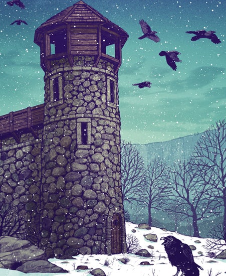 Image of "THE ROOKERY AT CASTLE BLACK" by Tim Anderson - Print (12" x 18")