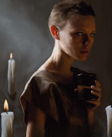 Image of "MILKBLIND" by Maj Askew- Giclee Print (18" x 18") 