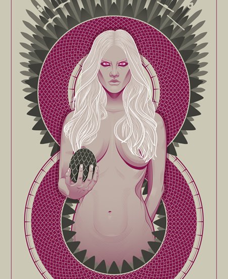 Image of "FIRE AND BLOOD" by Guillaume Morellec- Print (12" x 24")