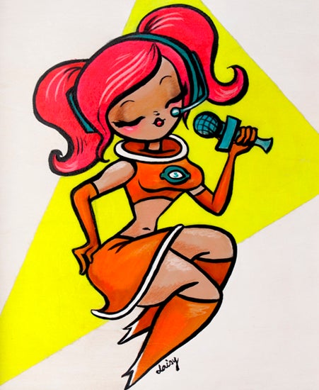Image of "OHH, LA LA!" by Daisy Church, Original (9" x 11")