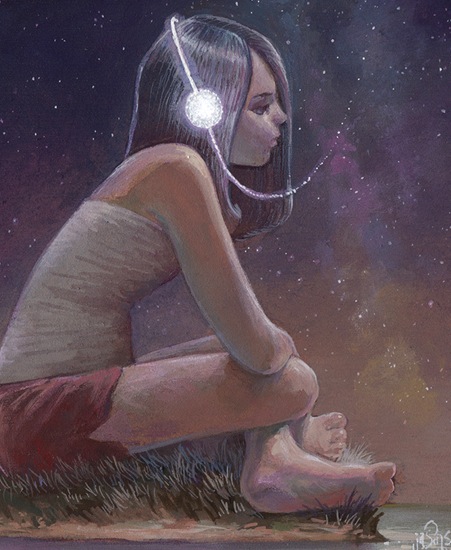 Image of "SIGNAL" by Aaron Jasinski, Print (6" x 6")