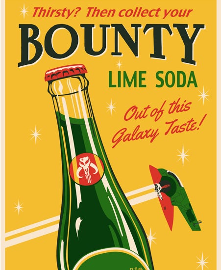 Image of "BOUNTY SODA" by Steve Thomas- Screen Print (12" x 24")