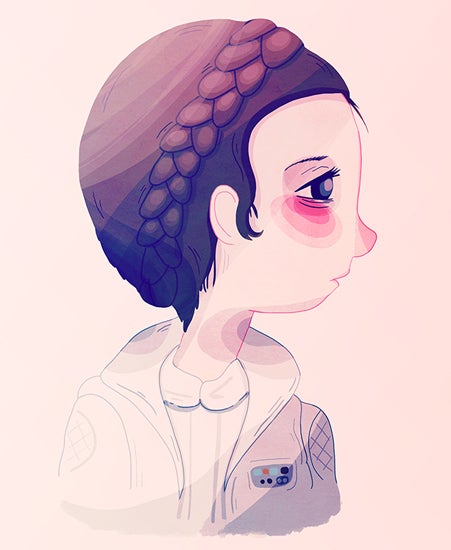 Image of "REBEL PRINCESS" by Nan Lawson- Original (8" x 10")