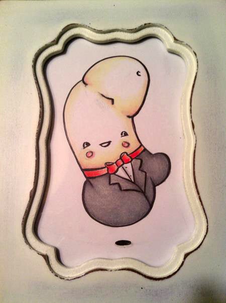 Image of "PEE PEE HERMAN" by Tomi Monstre- Original (4" x 6")