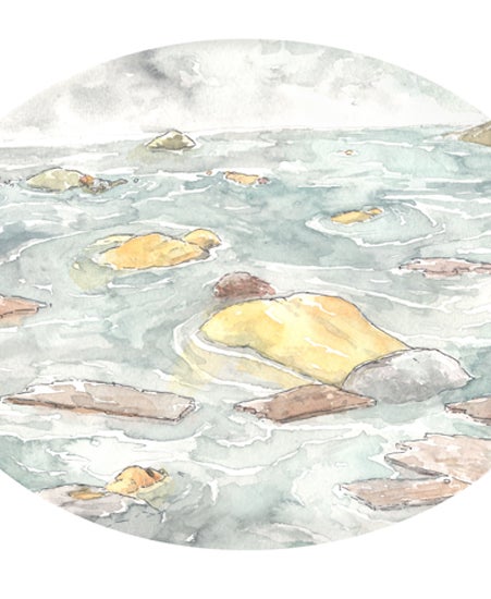Image of "VISION OF A FLOOD" by Dave Kloc- Original (11" x 14")