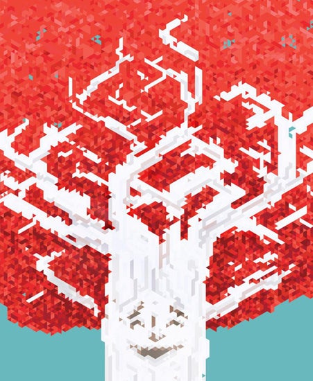 Image of "THE LAUGHING TREE" by Emiliz Tolibas- Giclee Print (10" x 10")