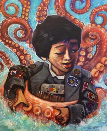Image of "EIGHT ARMS TO HOLD YOU" by James Hance- Original (16" x 20")