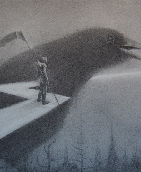 Image of "THE MESSENGER" by Ruel Pascual- Original (14" x 20")