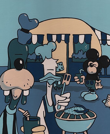 Image of "THE GOOD LIFE" by Pete McKee- Giclee on Paper FRAMED (13" x 19")
