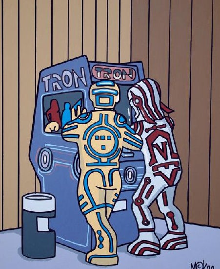 Image of "SETTLE THE SCORE" by Pete Mckee- Giclee on Canvas (14" x 20")